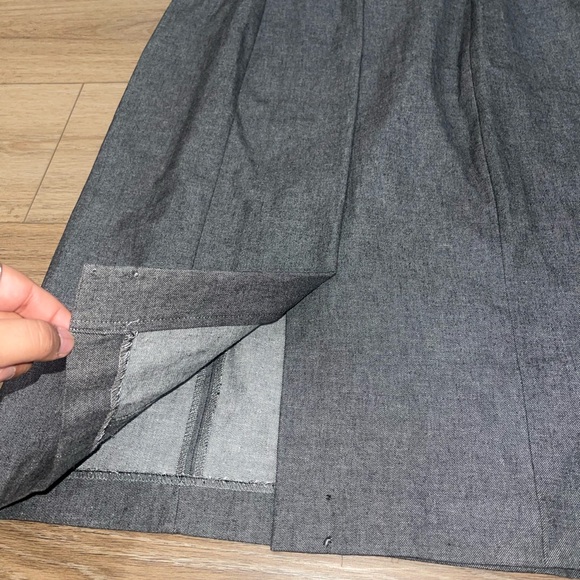 Gray Suit Pencil Midi Dress Size 8 Banana Republic - Picture 7 of 9